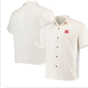 Nebraska Cornhusker Tommy Bahama Silk shirt size M